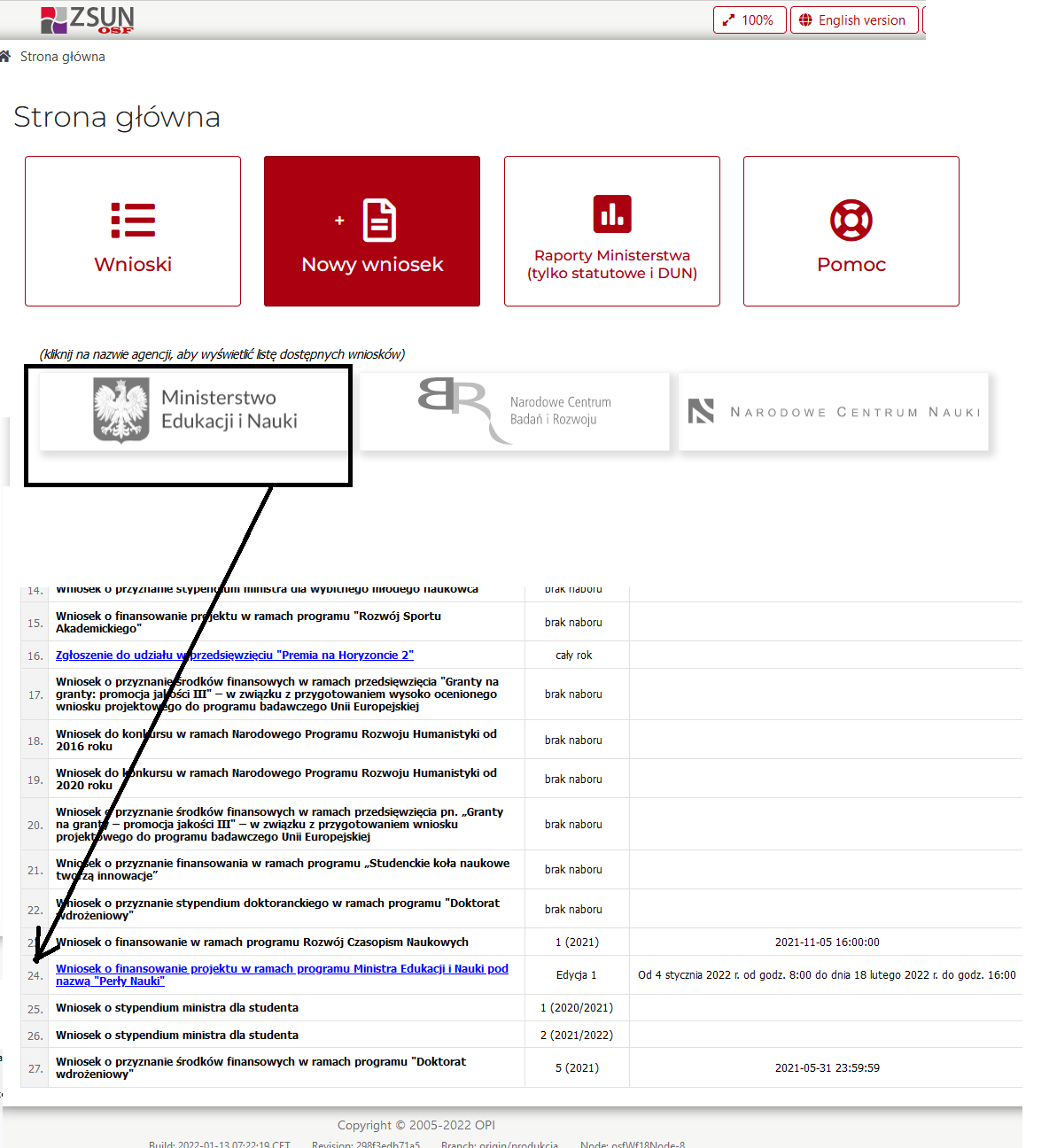 Perły Nauki - jak złożyć wniosek w OSF
